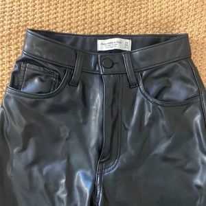 Faux leather Abercrombie pants